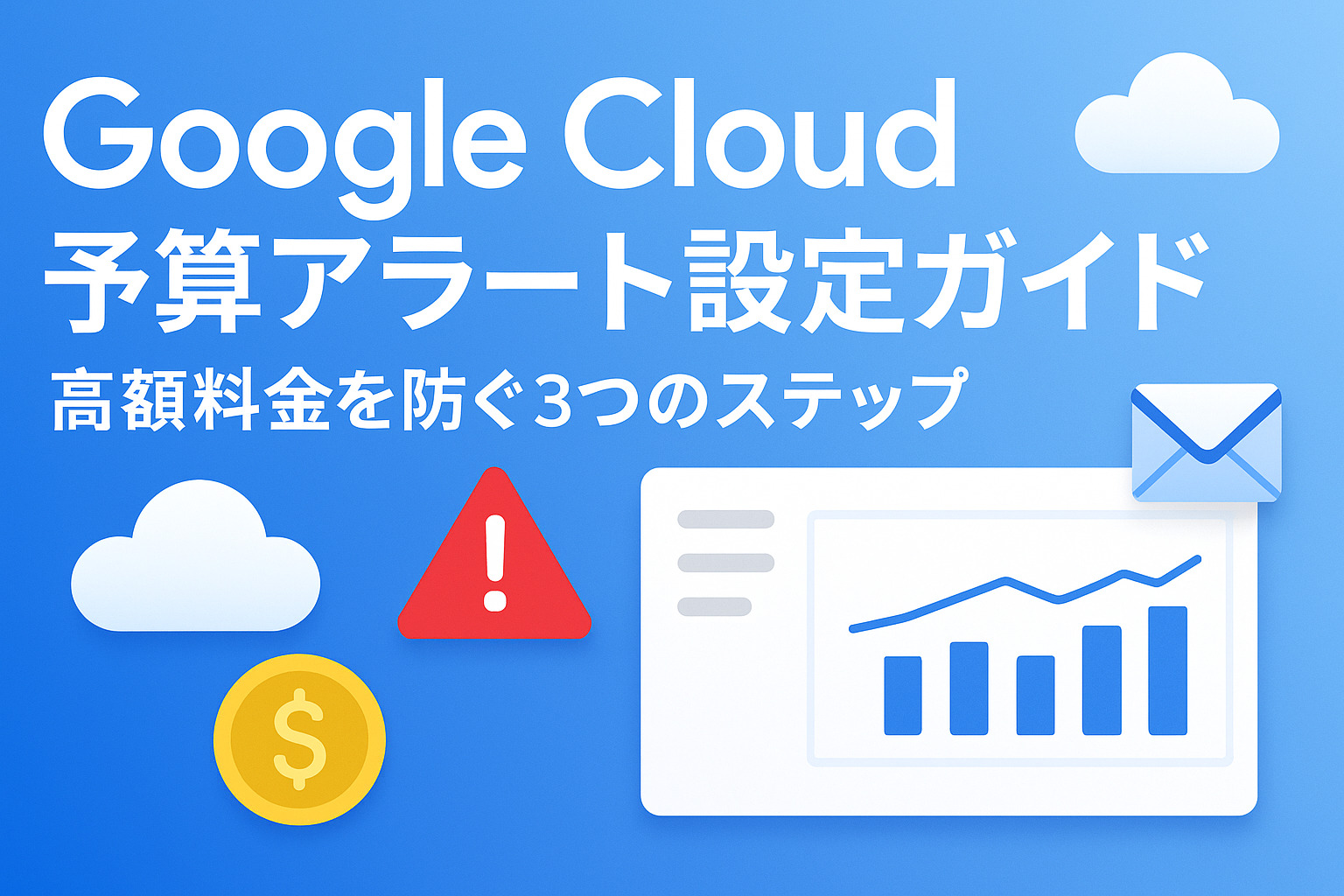 Google Cloud の予算アラートとは？メリットや具体的な設定方法をわかりやすく解説！